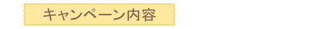 キャンペーン内容